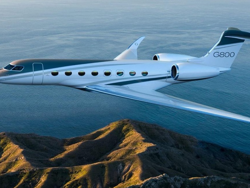  The first G800, priced at $71.5 million